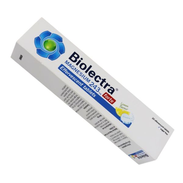 Biolectra Magnesium Forte Effervescent Tab 20s