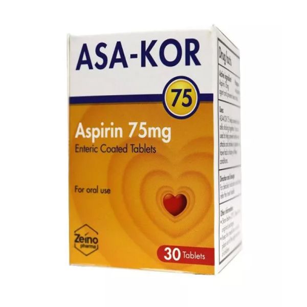 AsaKor 75 Enteric Coated Tablets 30s
