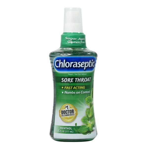 Chloraseptic Menthol Spray 6 Oz