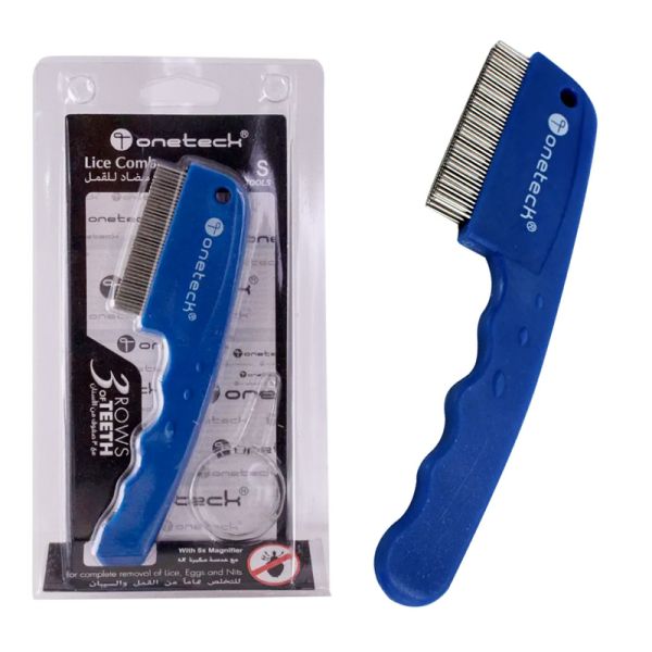 Blue 3 Row Teeth Antilice Comb