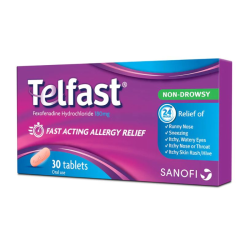 Telfast 180mg Tabs 30s