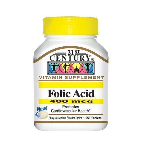 21st Century Folic Acid 400mcg 250s