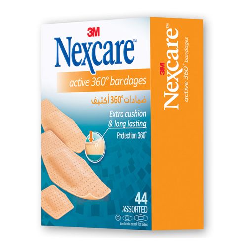 3M Nexcare 576-50DP  Active Bandage Assorted 44s
