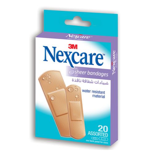 3M Nexcare 658-20 Sheer Bandage Assorted 