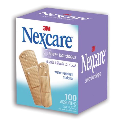 3M Nexcare 658-100 Sheer Bandage Assorted 