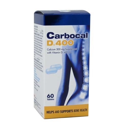 Carbocal Cal 500/ Vit-D3 400iu Tab 60s