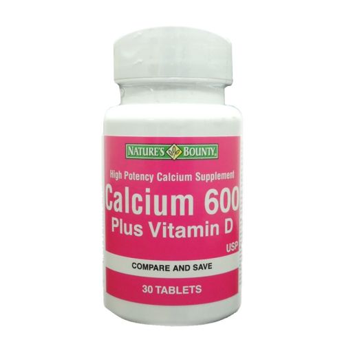 Natures Bounty Calcium 600 + Vit D Tabs30s
