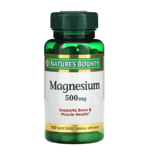 Natures Bounty Magnesium Oxide 500mg Tabs 100s