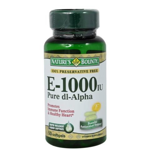 Natures Bounty Vit E 1000iu Capsules 50's