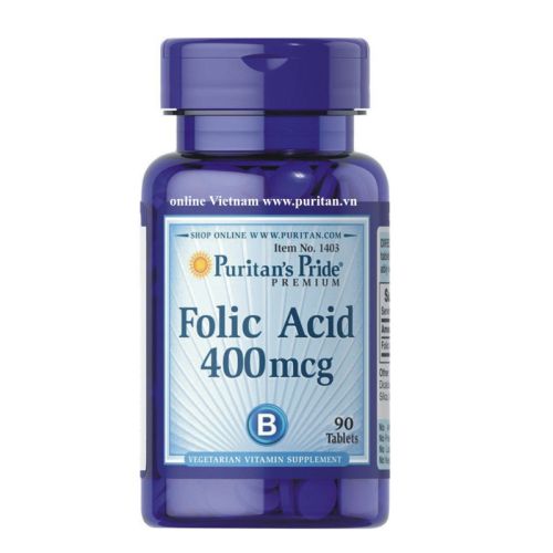  Puritan's Pride Folic Acid 400mcg Tab 90s