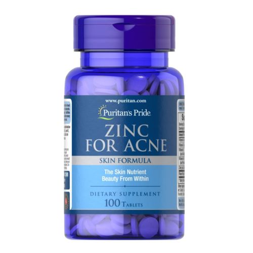  Puritan's Pride Zinc for Acne Tabs 100s 