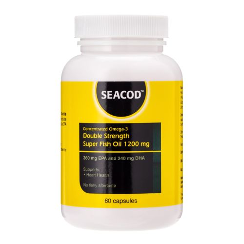 Seacod Double Strength Fish Oil 1200mg 60s