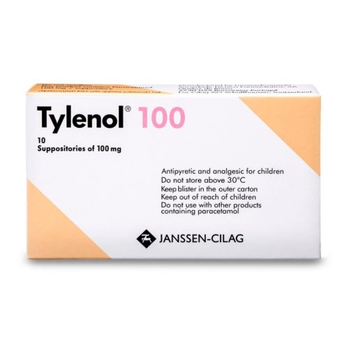 Tylenol 100mg Suppositories 10s