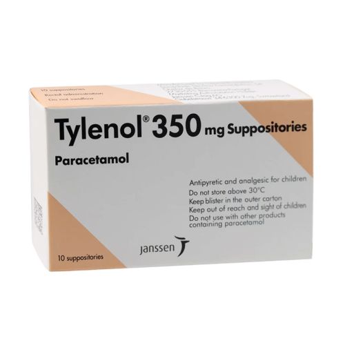 Tylenol 350mg Suppositories 10s