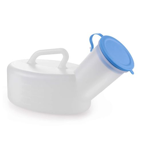 Urinal With Lid Male - White
