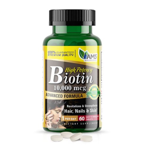 AMS Biotin 10000mcg Tabs 60s