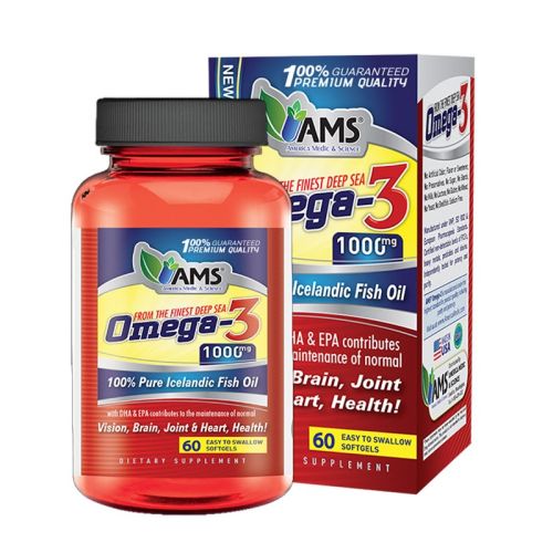 Ams Omega 3 1000mg Softgels 60s