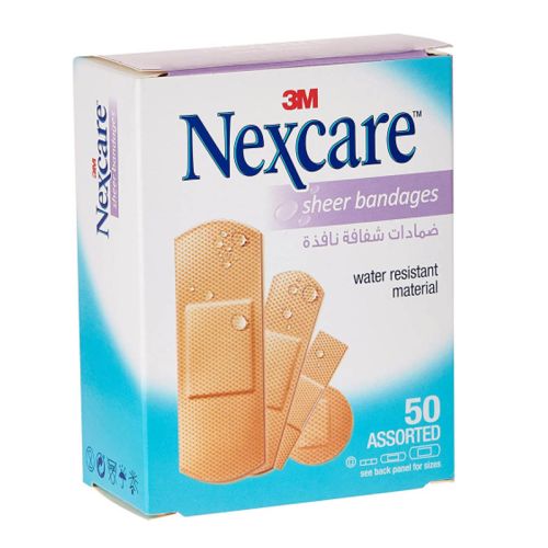 3M Nexcare 658-50 Sheer Bandage Assorted 