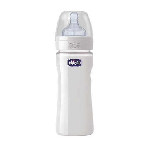 Chicco 67373 Glass Bottle 240ml Latex Teat