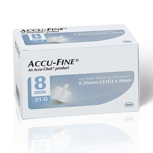Accu Fine Pen Needles 0.25mm 31GX8mm