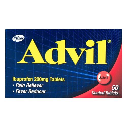 Advil 200 mg Coated Tablets 50's Bottle