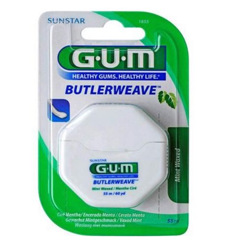 Gum Butler weave Mint Waxed Floss