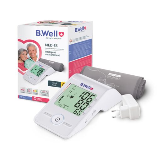 B.Well MED-55 Automatic Blood Pressure Monitor + Free Glucometer