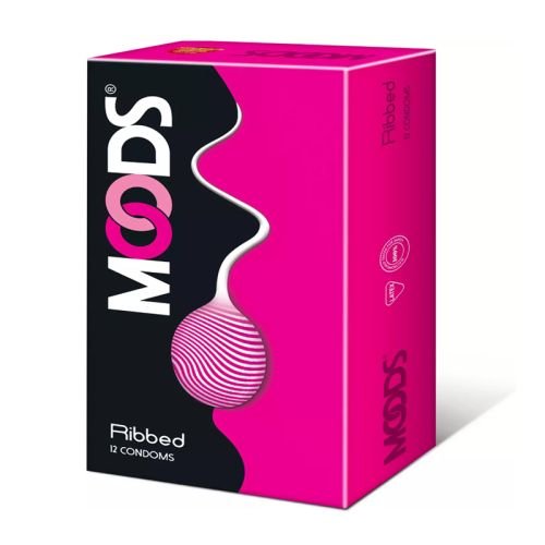Moods Ribbed Condom 12s
