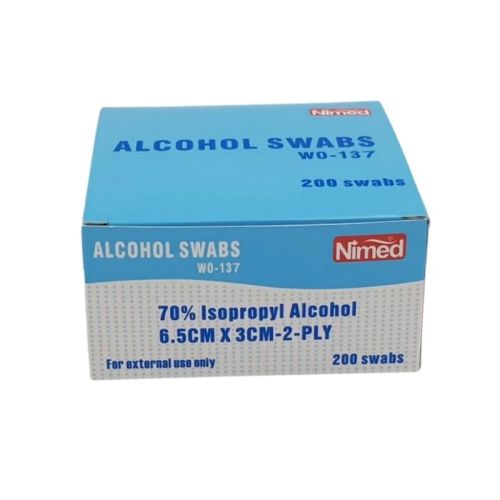 Nimed Alcohol Swabs 200's 6.5cmx3cm Wo-137