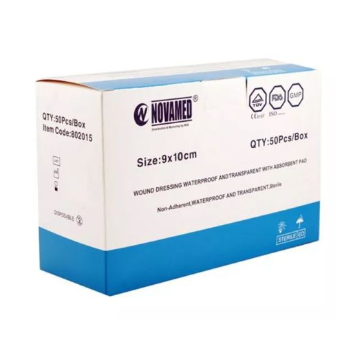 Novamed Wound Dressing Waterproof 9cmx10cm 50s
