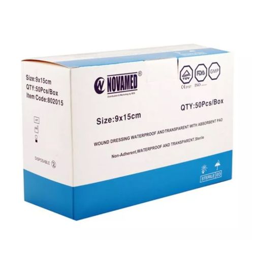 Novamed Wound Dressing Waterproof 9cmx15cm 50s 