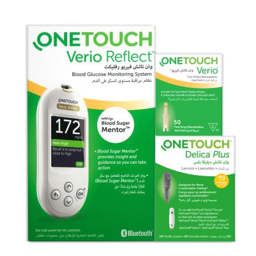 One Touch Verio Reflect Kit+strip50s+lancet100s