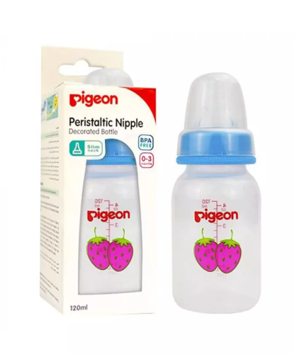 Pigeon Plastic Nursering Bottle Peristaltic Nipple  Free