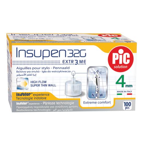 Pic Insupen Needle 32gx4mm 100s