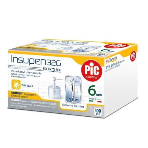 Pic Insupen Needle 32gx6mm 100s