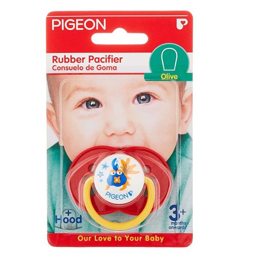 Pigeon 13860 Rbr Pacifier Olive Red