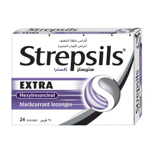 Strepsils Extra Blackcurrant Lozenges 24's