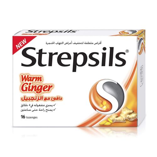 Strepsils Warm Ginger Lozenges 16's