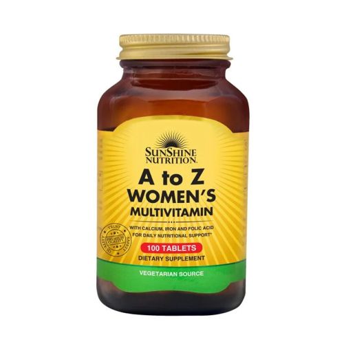 Sunshine Nutrition A to Z Womens Multivitamin 100 Tab