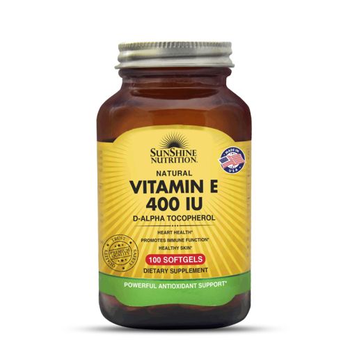 Sunshine Nutrition Vitamin E 400 IU 100 Softgel