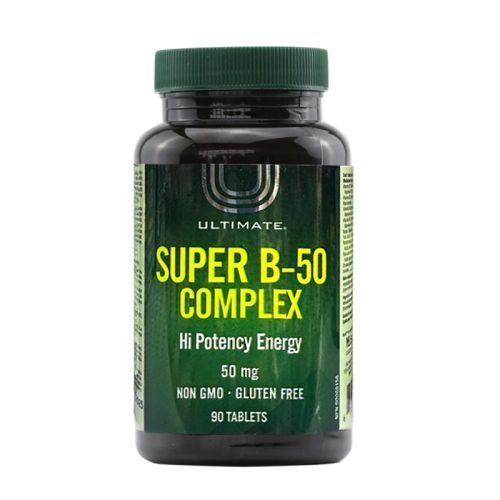 Ultimate Naturals B-50 super Complex 50mg  High Potency 90s